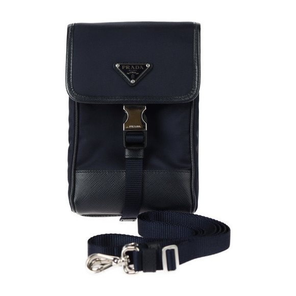 Prada Re-Nylon Saffiano Smartphone Shoulder Bag Blue - Picture 1 of 9